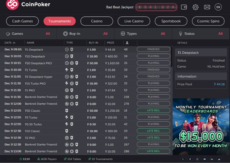 coinpoker roobet alternative