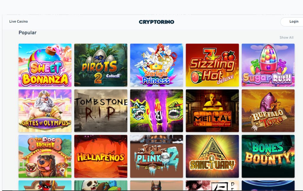 cryptorino slot games