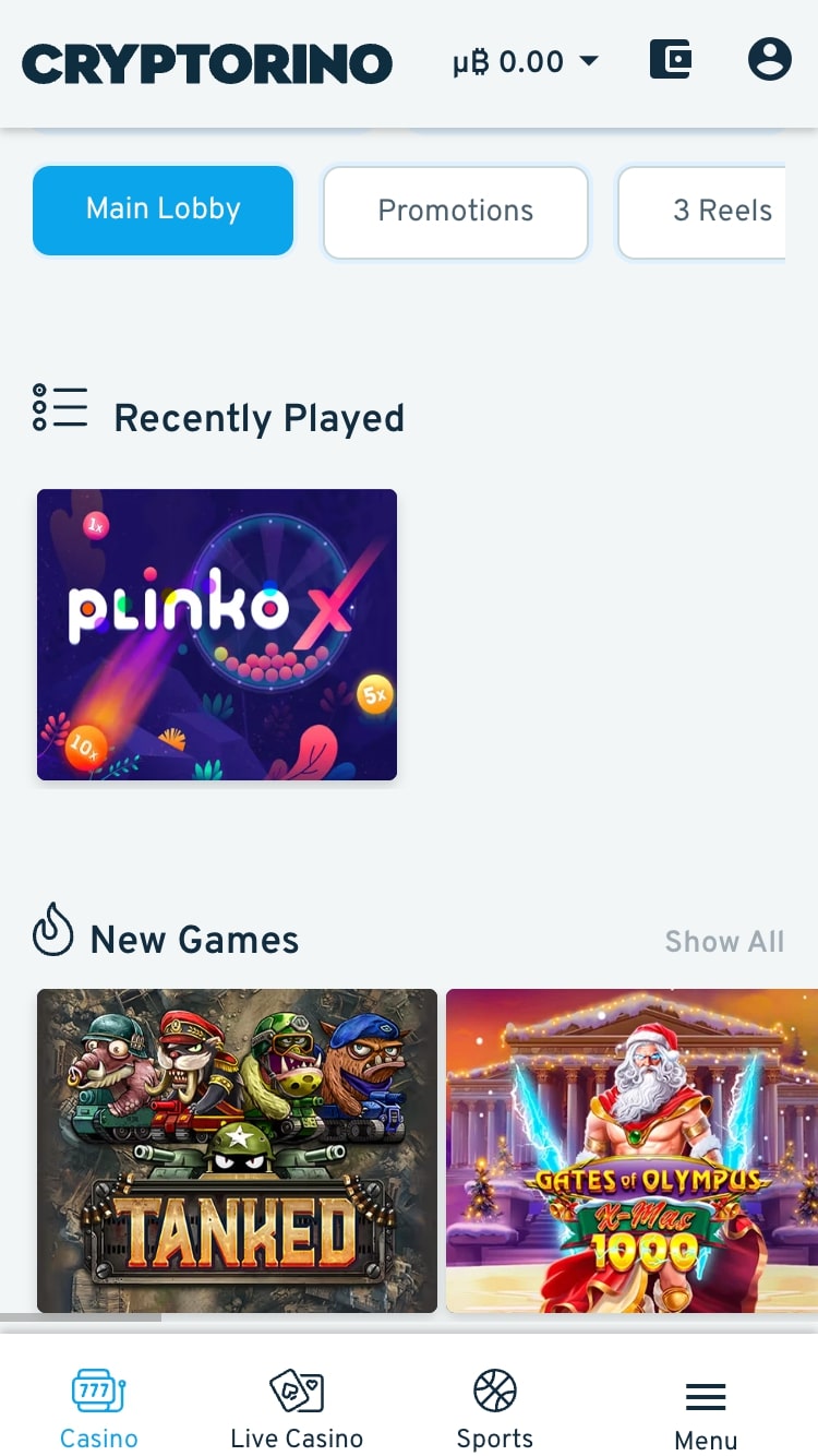 Cryptorino is a new online gambling platform for Plinko games