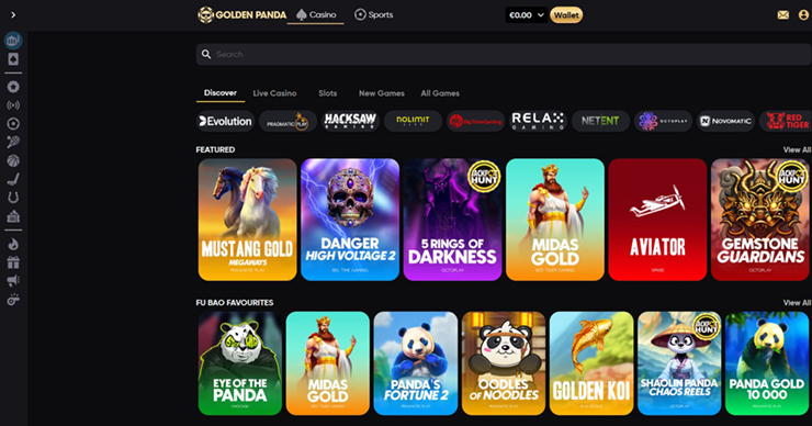 golden panda games and software providers