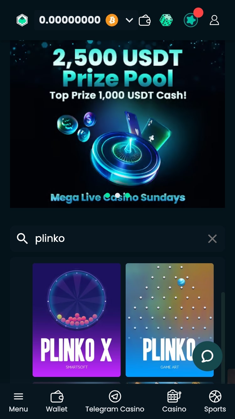 Mega Dice is reputable gambling app for Plinko games