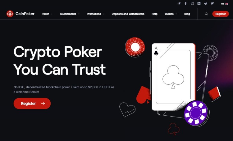 CoinPoker Casino zonder iDIN registratie