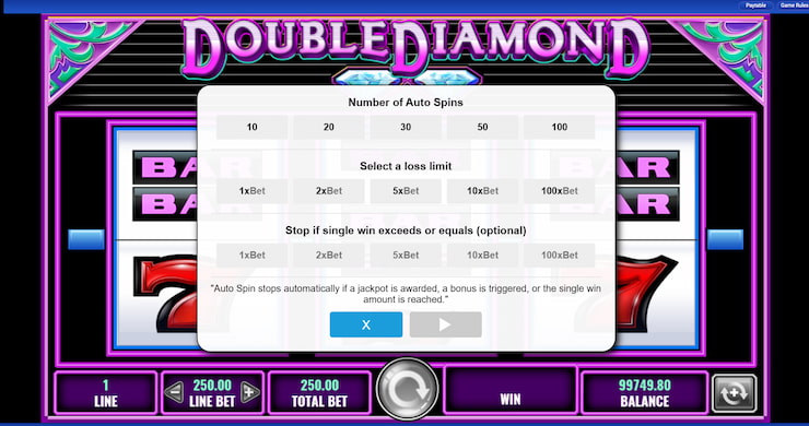 Double Diamond Slot Review Bets