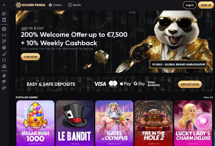 golden panda beste casino zonder limiet