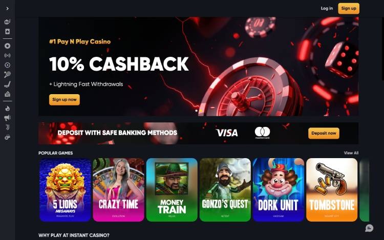 Instant Casino zonder iDIN