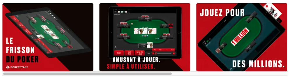 Poker Stars aplication mobile