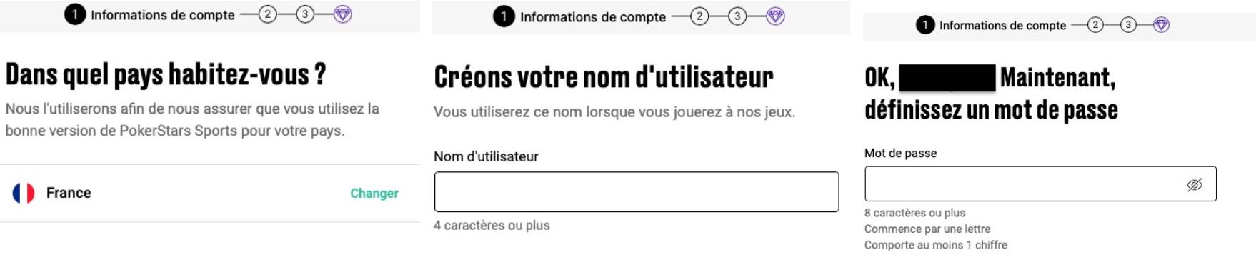 PokerStars inscription partie 1