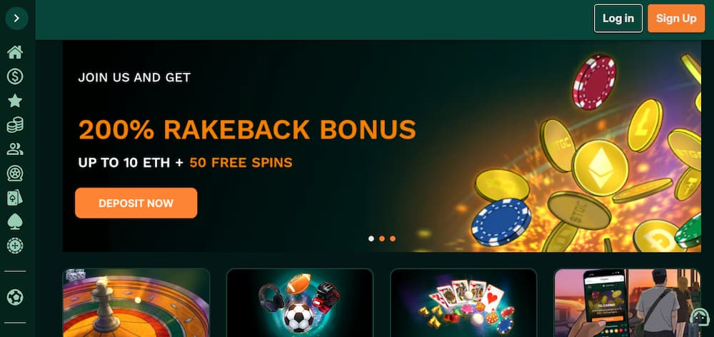 TG.Casino uvitaci bonus