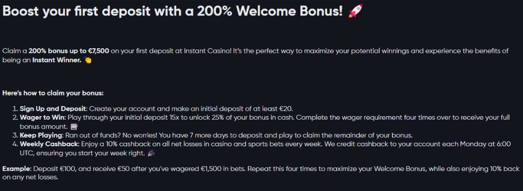 instant-casino-welcome-bonus-terms