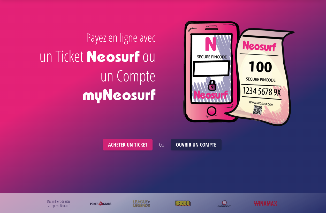 Meilleur casino Neosurf