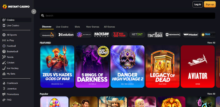 Instant Casino - best safe online casino Australia has to offer