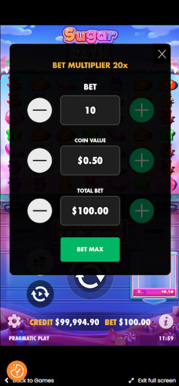 Sugar Rush Slot Review: Multiplier Screen