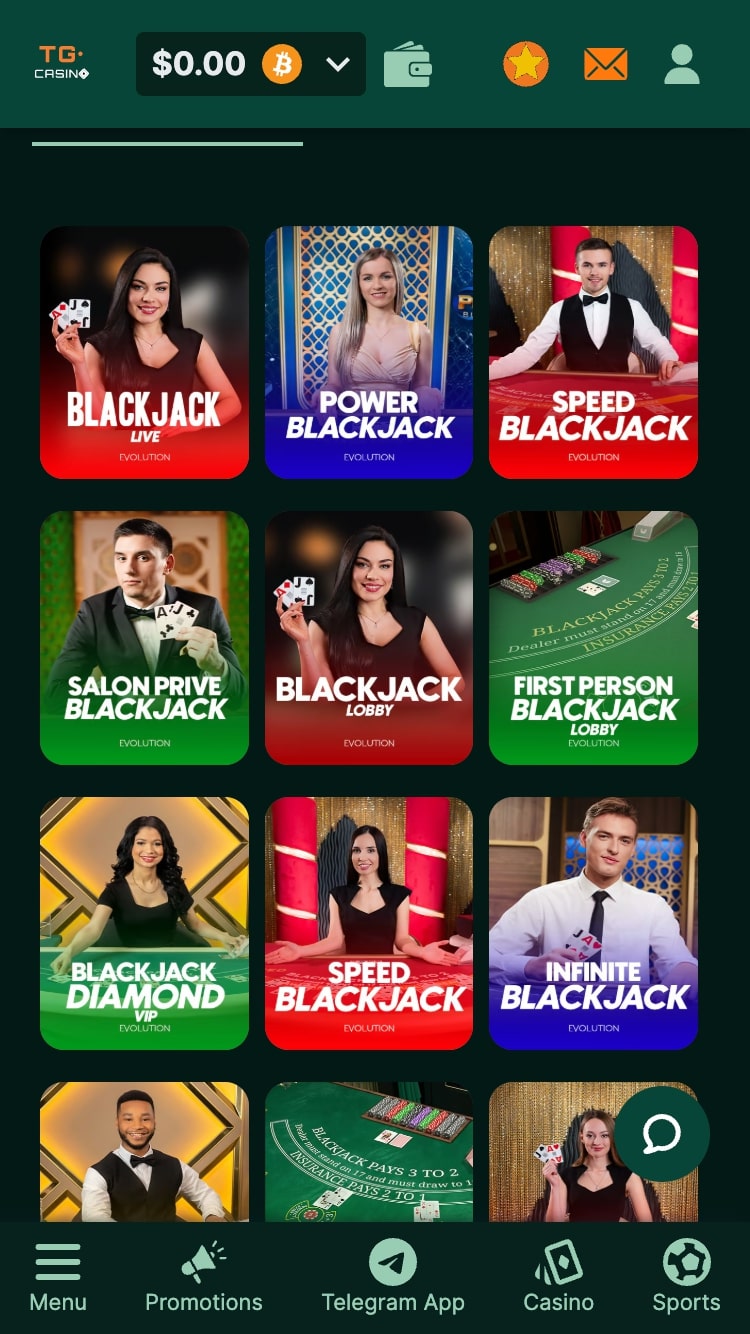 Blackjack Online Games