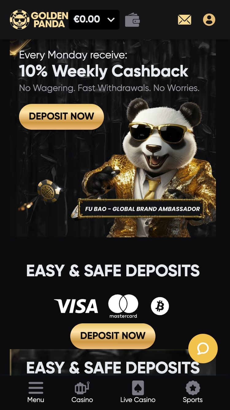 Golden Panda - one of the best alternatives to betonline