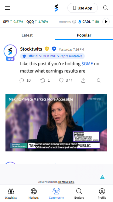 stocktwits news