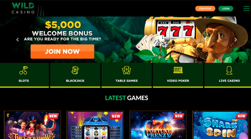 Wild Casino live dealero nline csino.