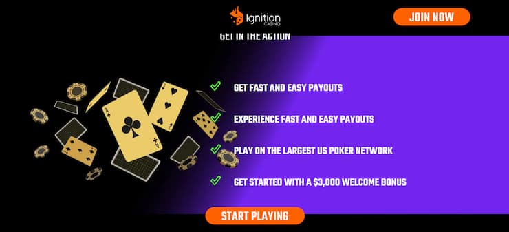 Ignition offerings and bonuses for poker players.