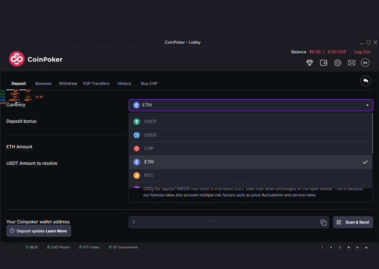 coinpoker ethereum deposit option