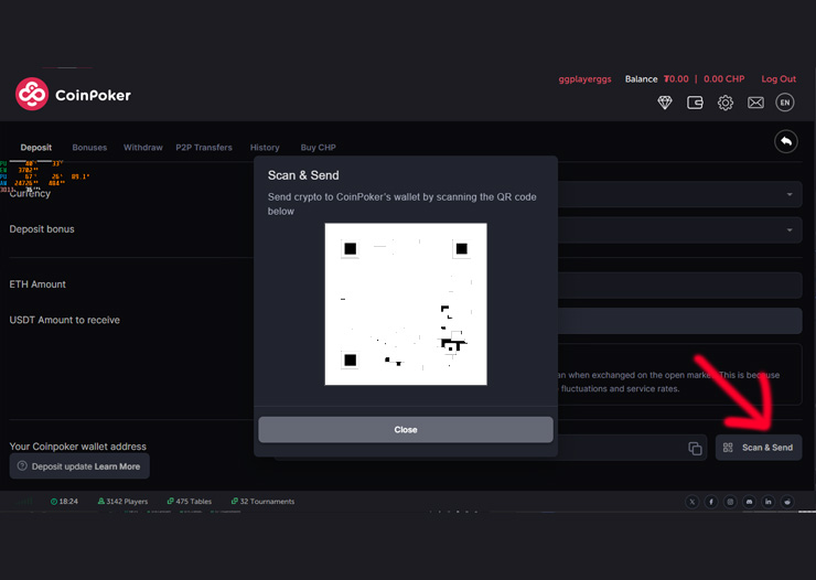 ethereum transfer to coinpoker from wallet