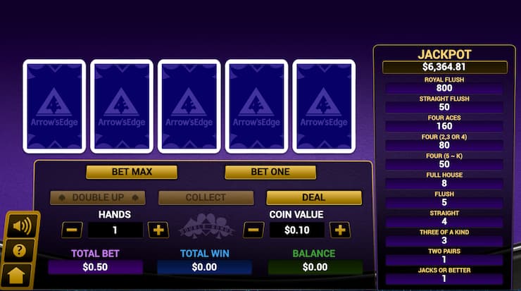 A snapshot of video poker at BetOnline casino